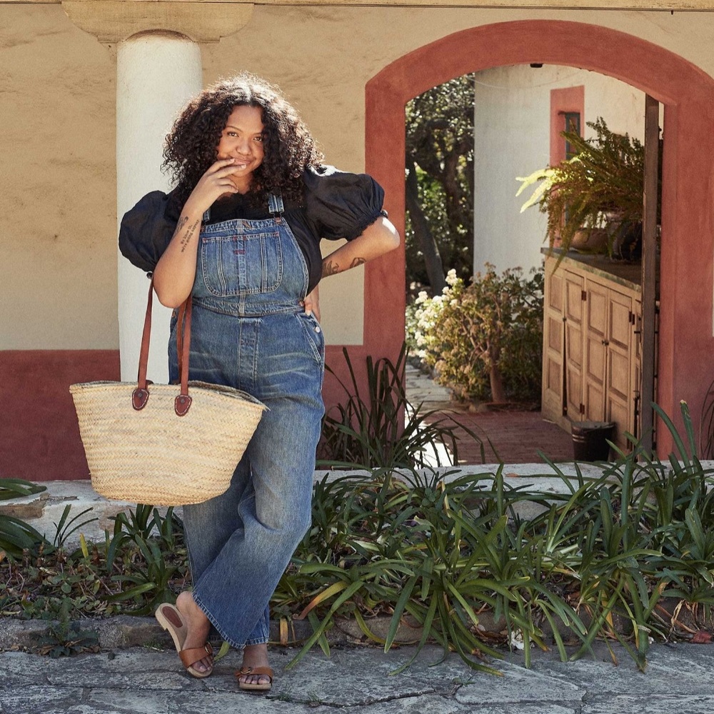 NWT Doen Myrtle Overall in Albi Wash 27